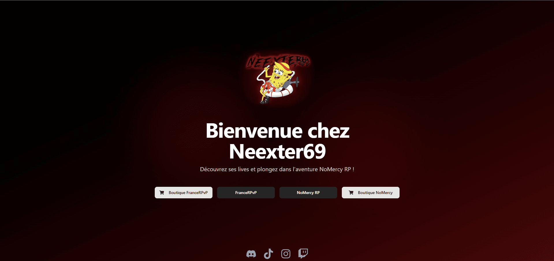Site web NoMercy et Neexter